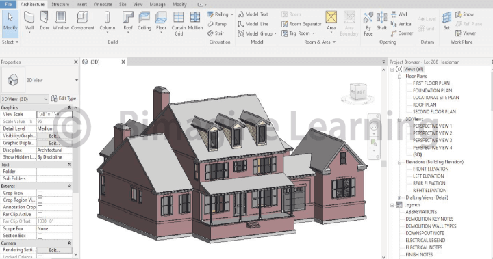Home 5 Revit model | BIMagine Learning Frame